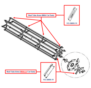 Reel Arm Eccentric Disc 390mm Centre Drive 2013-CP