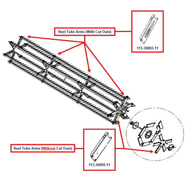 Reel Arm Eccentric Disc 390mm Centre Drive 2013-CP